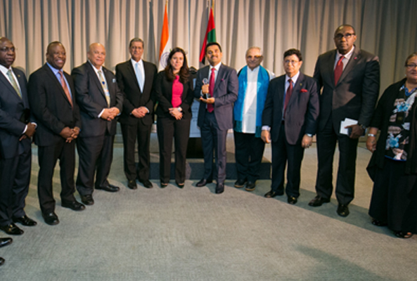 Dr. Shamsheer Vayalil Conferred with GPF Global Humanitarian Award at the United Nations