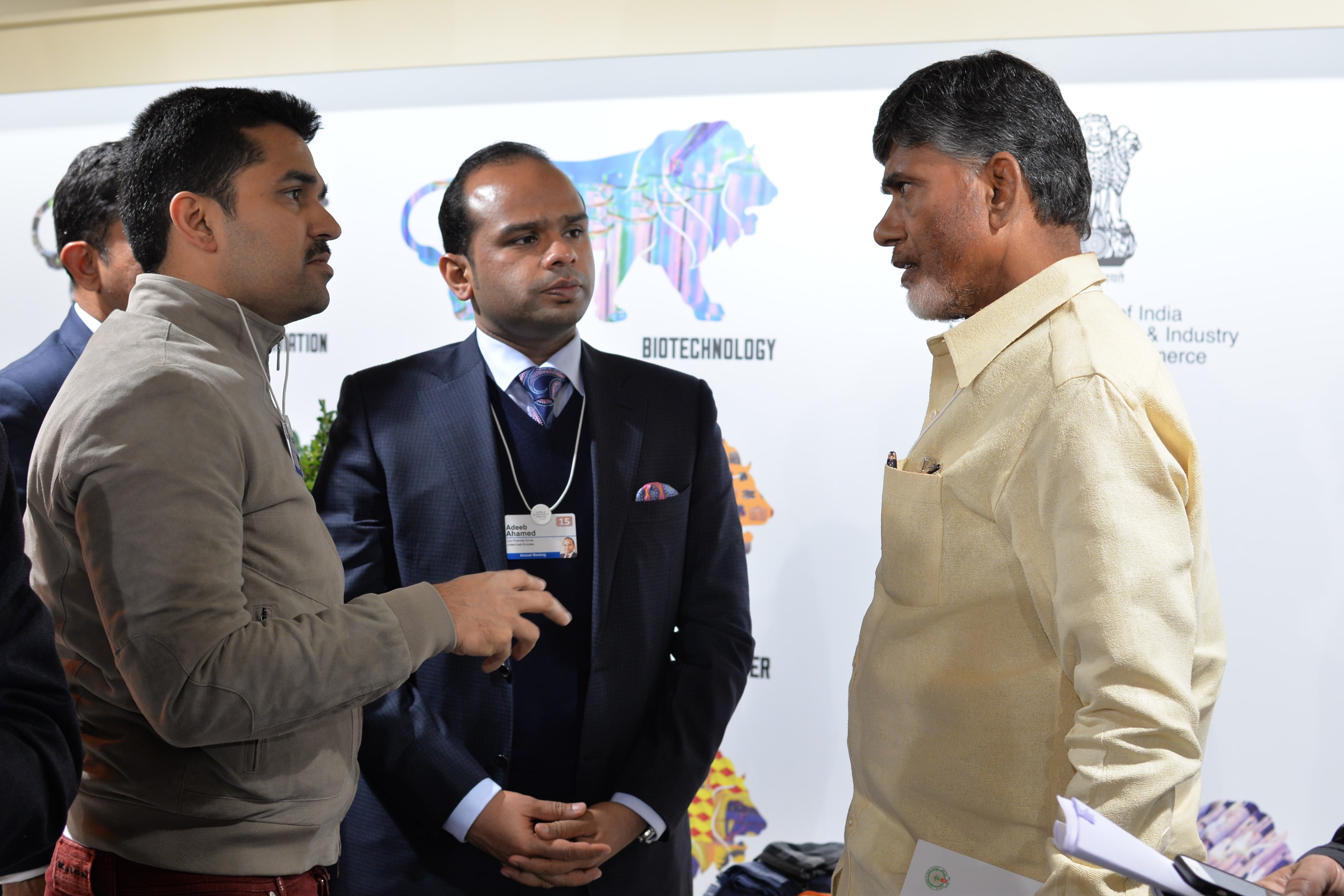 With N. Chandrababu Naidu, Chief Minister of Andhra Pradesh, India