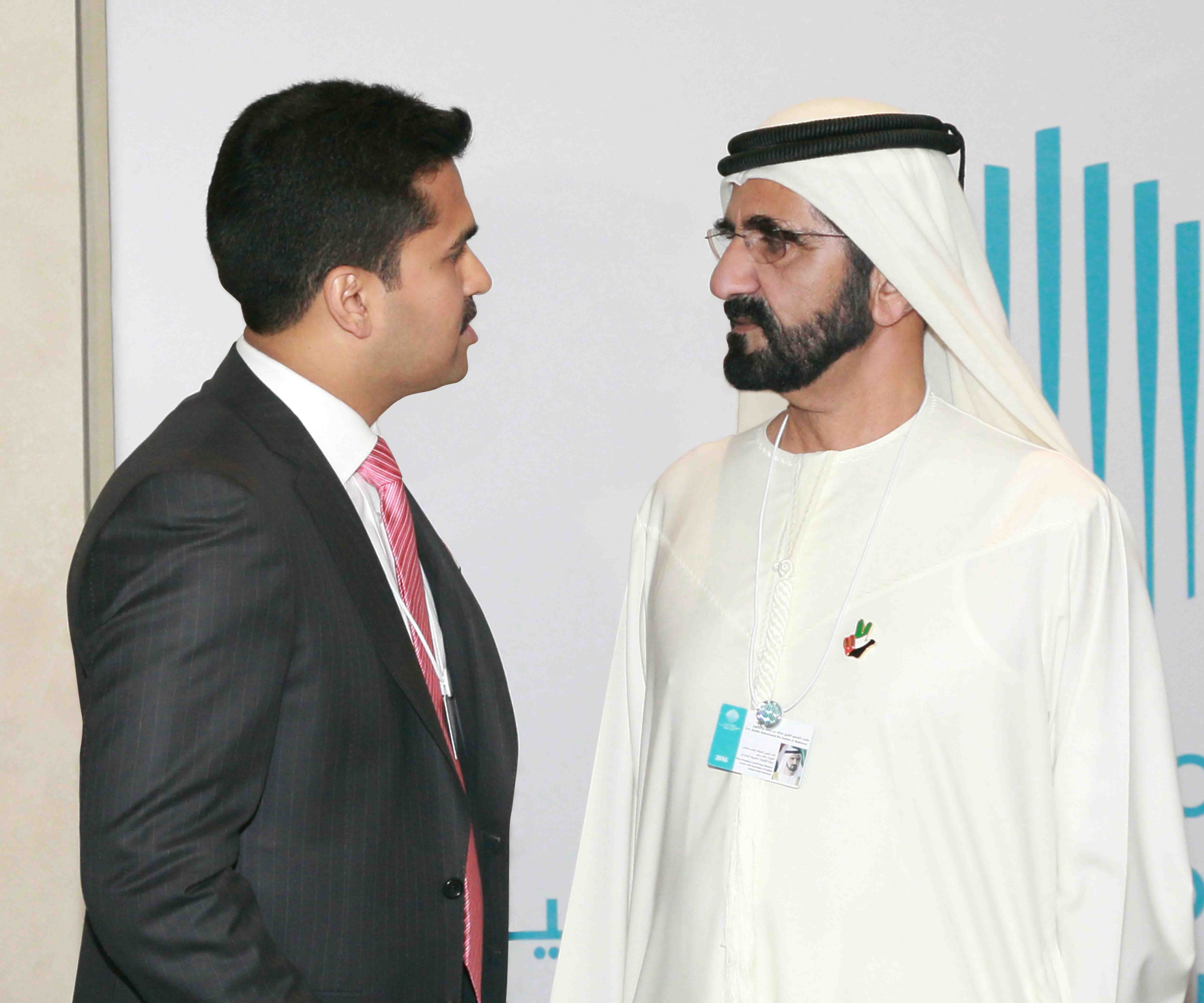 With Sheikh Mohammad Bin Rashid Al Maktoum, Vice President and Prime Minister of the UAE and Ruler of Dubai